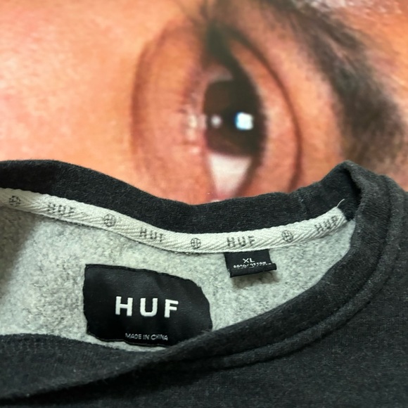 🛹🧡 HUF graffiti throwie bubble letters crewneck Men’s XL 🧡🛹 - Picture 5 of 8